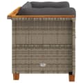 Miniatyrbillede 5 af 9: vidaXL hjørnemoduler til havesofa 2 stk. med hynder polyrattan grå