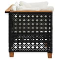 Miniatyrbillede 5 af 9: vidaXL hjørnemoduler til havesofa 2 stk. med hynder polyrattan sort