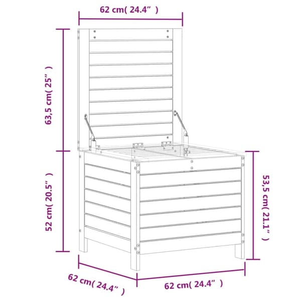vidaXL Ulkorahi 62x63,5x53,5 cm täysi douglas kuusi -  Puutarhasohvat