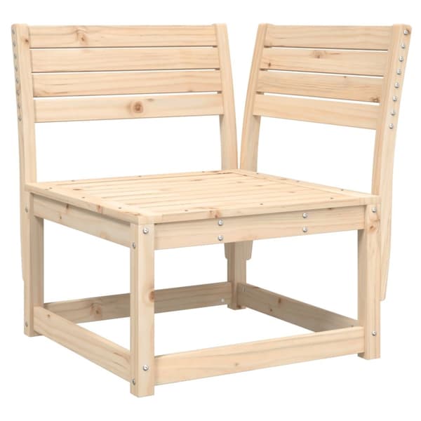 vidaXL Puutarhasohvan kulmapala tyynyillä 73x73x78 cm täysi mänty - Puutarhasohvat