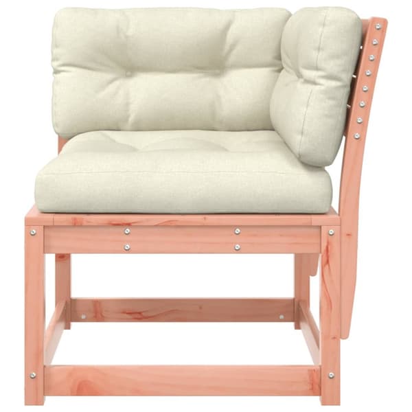The Living Store hjørnemodul til sofa 73x73x78 cm m. hynder massivt douglasgran - Udendørs sofaer