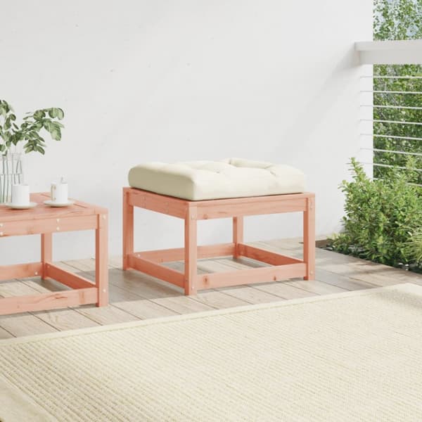 The Living Store haveskammel med hynde massivt douglasgran - Udendørs sofaer