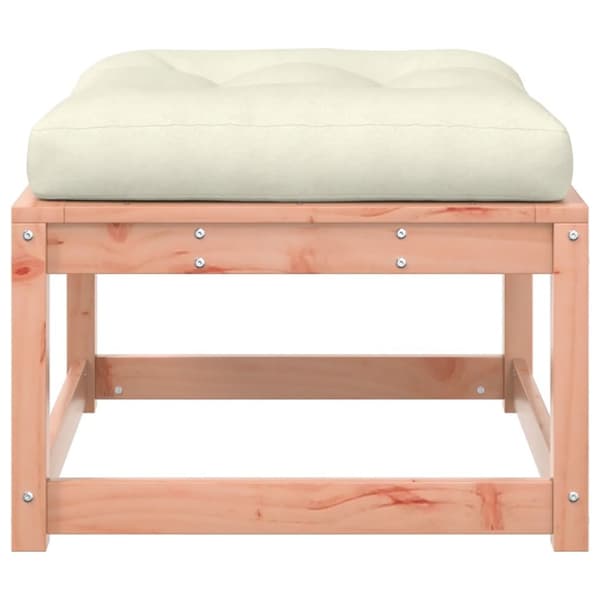 The Living Store haveskammel med hynde massivt douglasgran - Udendørs sofaer