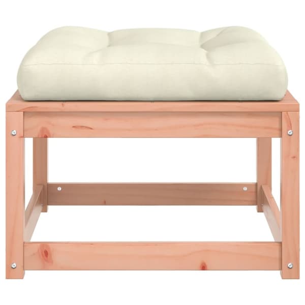 The Living Store haveskammel med hynde massivt douglasgran - Udendørs sofaer