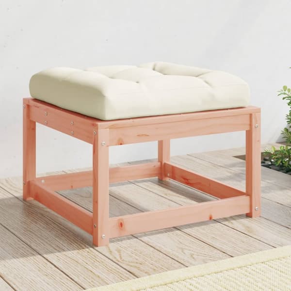 The Living Store haveskammel med hynde massivt douglasgran - Udendørs sofaer