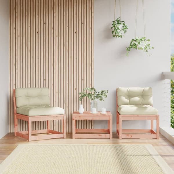 The Living Store Puutarhasohvan kulmaosat tyynyillä 2 kpl täysi douglaskuusi -  Puutarhasohvat