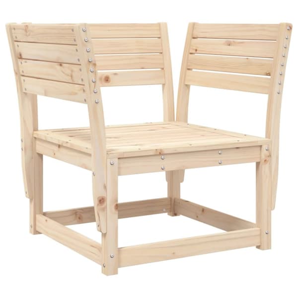 The Living Store Trädgårdssoffa med armstöd och dynor massiv furu - Utesoffor