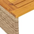 Miniatyrbild 10 av 11: The Living Store Trädgårdssoffa med bord och dynor L-formad beige konstrotting -  Utesoffor