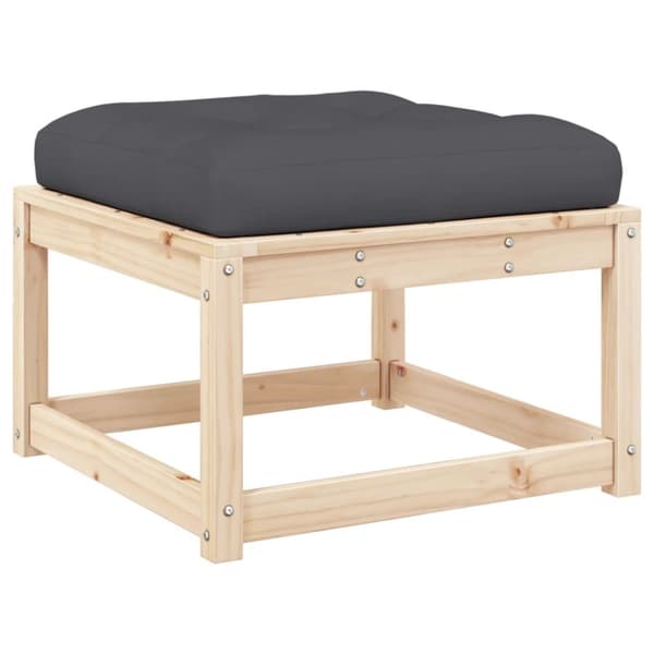 The Living Store haveskammel med hynde massivt fyrretræ -  Udendørs sofaer
