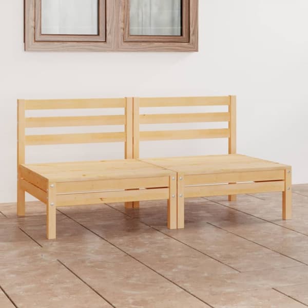 Udendørs sofaer - Living 2-personers havesofa massivt fyrretræ