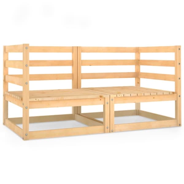 2-personers havesofa massivt fyrretræ - Havesofa - Havesofaer - Home & Living