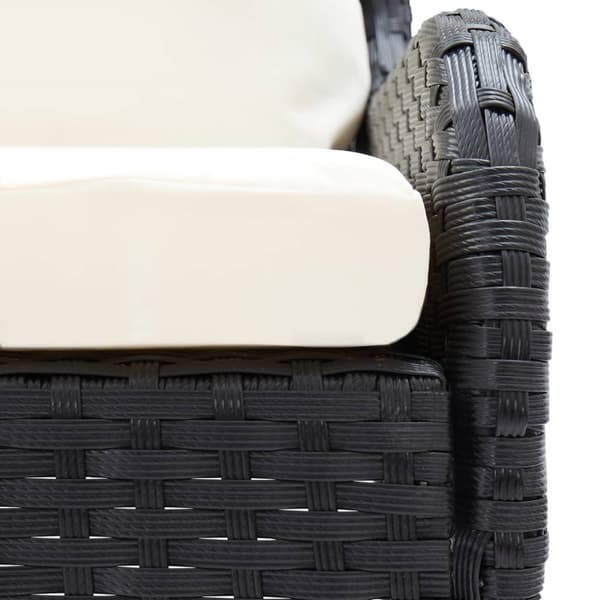 Hjørnesofaer til haven 2 stk. Polyrattan sort - Havesofa - Havesofaer - Home & Living