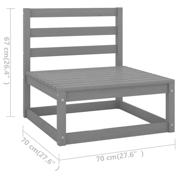 4-personers havesofa med hynder massivt fyrretræ - Havesofa - Havesofaer - Home & Living