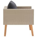 Miniatyrbild 4 av 8: Trädgårdsfåtölj med dynor konstrotting beige - Utomhussoffa - Soffset - Home & Living