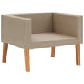 Miniatyrbild 6 av 8: Trädgårdsfåtölj med dynor konstrotting beige - Utomhussoffa - Soffset - Home & Living