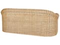 Miniatyrbilde 7 av 11: 3 seters Hagesofa Naturrotting Hvit Bomullspute Medium Motstand Utendørs Boho Style Hage Uteplass Balkong