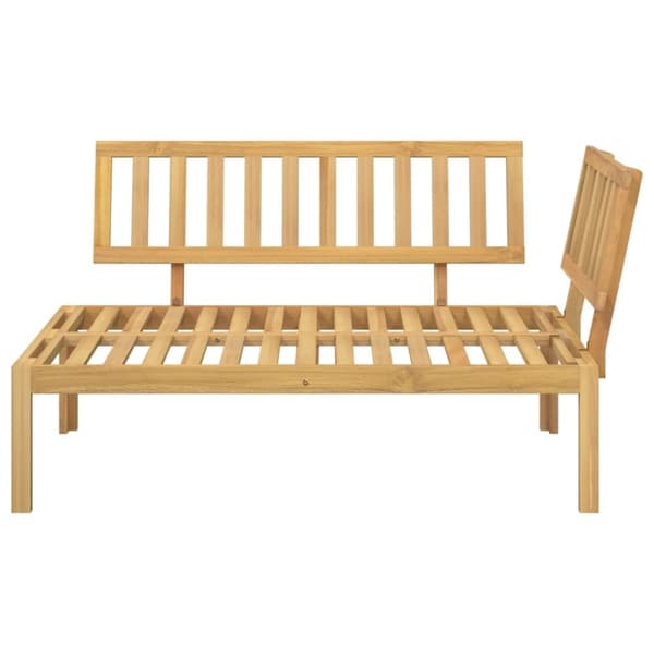 vidaXL hjørnemodul til pallesofa massivt akacietræ