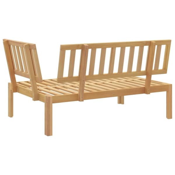 vidaXL hjørnemodul til pallesofa massivt akacietræ