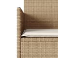 Miniatyrbillede 6 af 9: vidaXL 2-personers havesofa med bord og hynder polyrattan beige