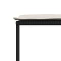 Miniatyrbillede 8 af 9: vidaXL haveskamler 4 stk. med hynder polyrattan sort