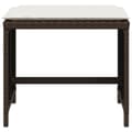 Miniatyrbillede 5 af 11: vidaXL haveskamler 4 stk. med hynder 40x40x35 cm polyrattan brun
