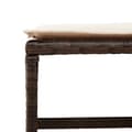 Miniatyrbillede 8 af 11: vidaXL haveskamler 4 stk. med hynder 40x40x35 cm polyrattan brun