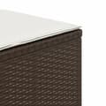 Miniatyrbillede 9 af 11: vidaXL haveskamler 4 stk. med hynder 40x40x35 cm polyrattan brun
