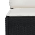 Miniatyrbillede 7 af 9: vidaXL 3-personers havesofa med hynder polyrattan sort