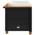Miniatyrbillede 5 af 9: vidaXL hjørnemoduler til havesofa 2 stk. med hynder polyrattan sort
