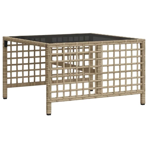 vidaXL hjørnesofasæt til haven 3 dele med hynder polyrattan beige