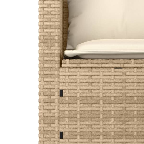 vidaXL sofasæt til haven 3 dele med hynder polyrattan beige