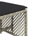 Miniatyrbillede 10 af 11: vidaXL haveskamler 4 stk. med hynder 41x41x36 cm polyrattan lysegrå