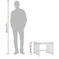 Miniatyrbillede 11 af 11: vidaXL haveskammel med hynder 4 stk. 41x41x36 cm polyrattan sort