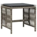 Miniatyrbillede 5 af 11: vidaXL haveskamler 4 stk. med hynder 41x41x36 cm polyrattan grå