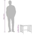 Miniatyrbillede 11 af 11: vidaXL haveskammel med hynder 4 stk. 41x41x36 cm polyrattan sort