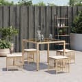 Miniatyrbillede 4 af 11: vidaXL haveskamler 4 stk. med hynder 41x41x36 cm polyrattan beige