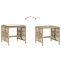 Miniatyrbillede 8 af 11: vidaXL haveskamler 4 stk. med hynder 41x41x36 cm polyrattan beige