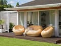 Miniatyrbilde 6 av 11: Hagesofa i Naturrotting med Sittepute Beige 2 Seter Innendørs Utendørs Boho Style