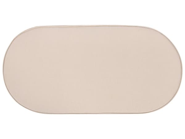 Hagesofa i Naturrotting med Sittepute Beige 2 Seter Innendørs Utendørs Boho Style