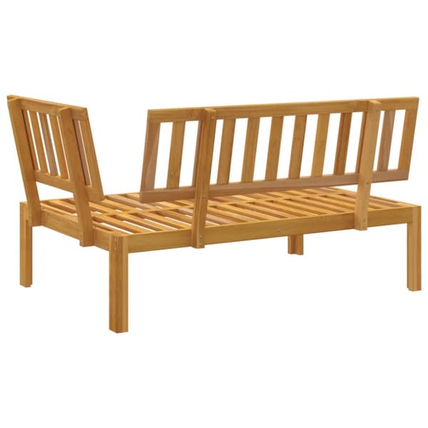 Pallsoffa hörnsektion massivt akaciaträ