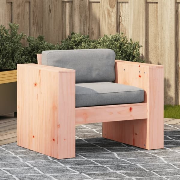 Trädgårdsfåtölj 79x60x62 cm massivt douglasträ