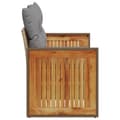 Miniatyrbild 5 av 11: Trädgårdssoffa 2-sits med dynor konstrotting beige