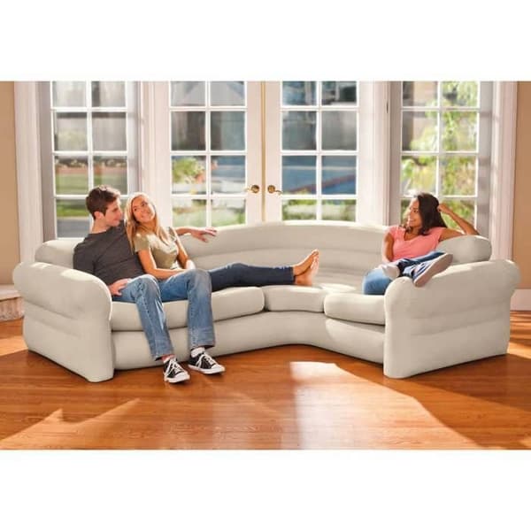 Intex Uppblåsbar hörnsoffa 257x203x76 cm 68575NP 91053
