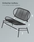 Miniatyrbillede 4 af 6: Havesofa fra Pe Rattan 70 x 138,5 x 79 cm