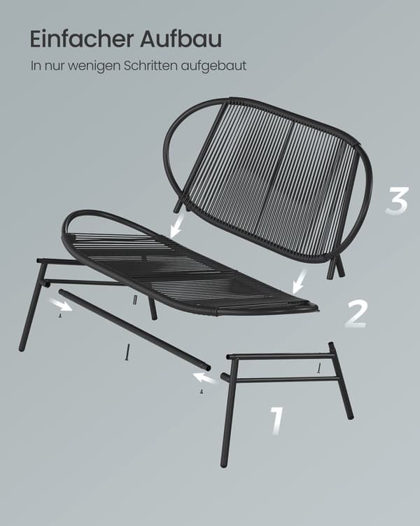 Havesofa fra Pe Rattan 70 x 138,5 x 79 cm