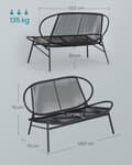 Miniatyrbillede 5 af 6: Havesofa fra Pe Rattan 70 x 138,5 x 79 cm