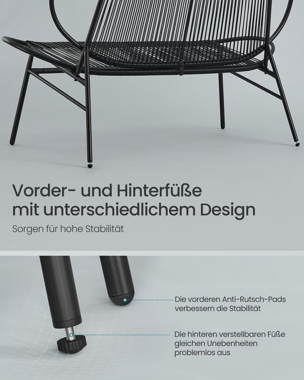 Havesofa fra Pe Rattan 70 x 138,5 x 79 cm