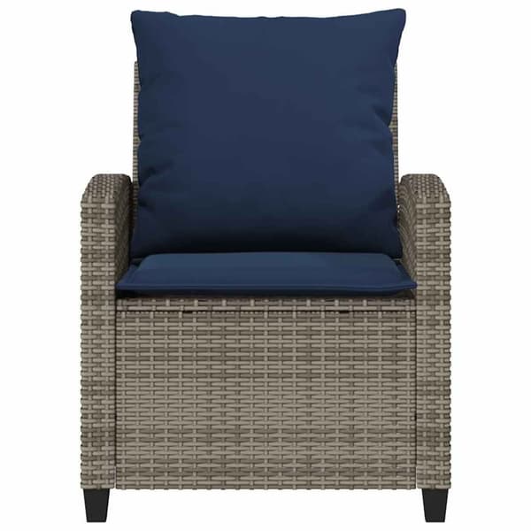 vidaXL sofasæt til haven 4 dele med hynder polyrattan grå