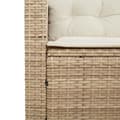 Miniatyrbillede 10 af 11: vidaXL havesofa med bord og hynder L-formet polyrattan beige
