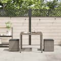 Miniatyrbillede 3 af 11: vidaXL havestole med hynder 2 stk. 40x40x43 cm polyrattan grå